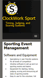 Mobile Screenshot of clockworksport.com