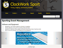 Tablet Screenshot of clockworksport.com